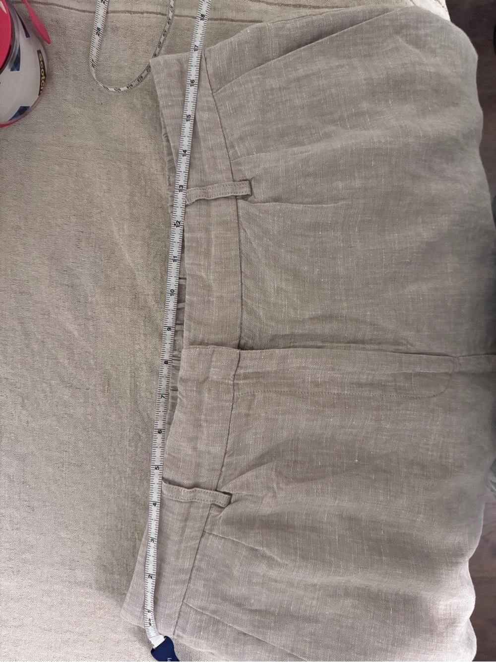100% European Linen Pleated Trouser - Picture 9 of 9